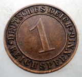 B.259 GERMANIA WEIMAR 1 REICHSPFENNIG 1935 J