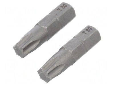 Capăt de şurubelniţă Torx TX30 25mm 2buc foto