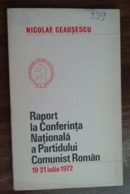 myh 542s - Documente comuniste - Nicolae Ceausescu - ed 1972 - piesa de colectie foto