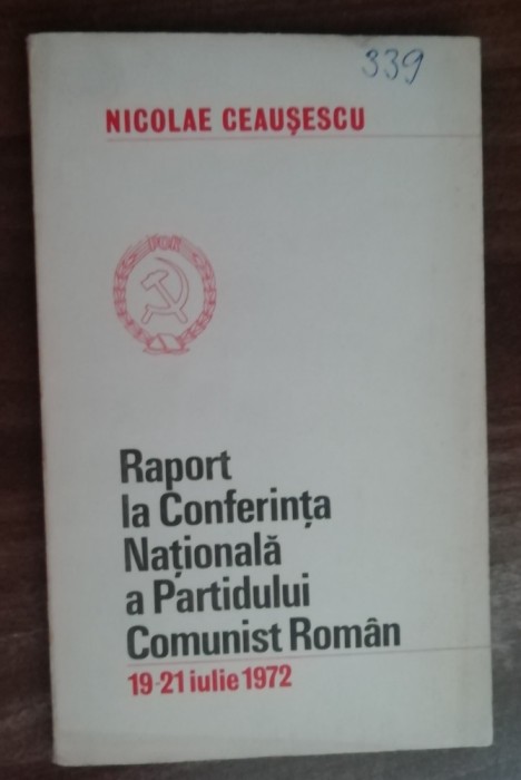 myh 542s - Documente comuniste - Nicolae Ceausescu - ed 1972 - piesa de colectie