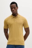 Lindbergh polo de bumbac culoarea verde, uni, 30-404115