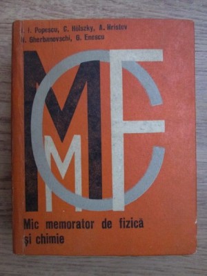 George Enescu, I. Iovit Popescu - Mic memorator de fizica si chimie foto