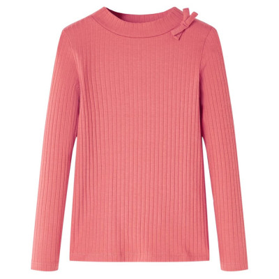 Tricou pentru copii cu m&amp;acirc;neci lungi, roz antichizat, 128 foto
