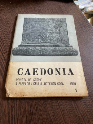 Caedonia. Revista de Istorie a Elevilor Liceului Octavian Goga din Sibiu 1 foto