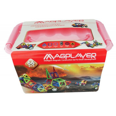 Puzzle magnetic Magplayer, 66 piese, 3 ani+ foto