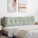 vidaXL Perna pentru spate Gri deschis 180 x 24 x 50 cm Catifea 42014574
