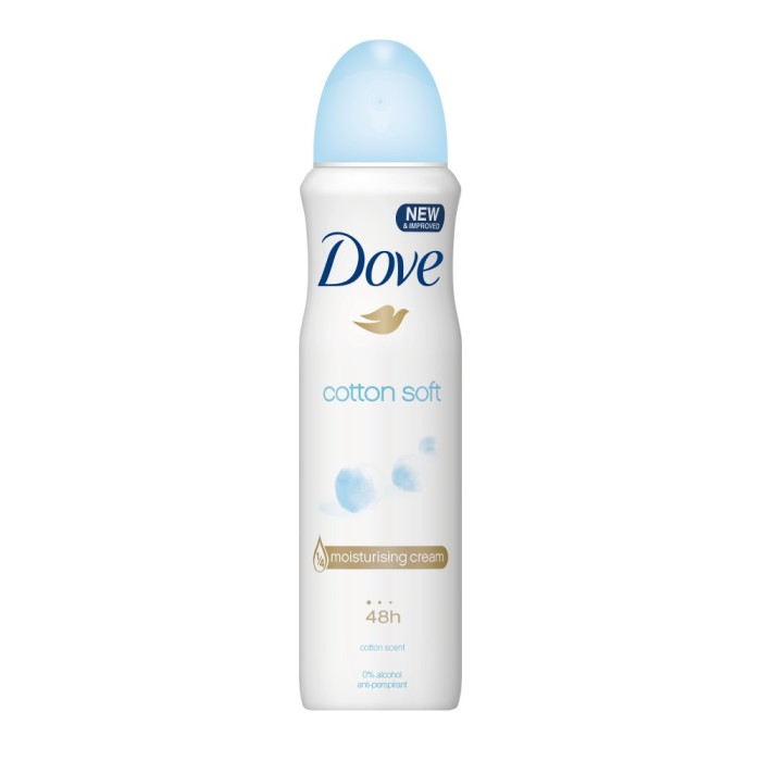 Deodorant antiperspirant spray Dove Cotton Soft 48 h 150ml Deodorant antiperspirant spray Dove Cotton Soft 48 h 150ml