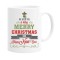 Cana alba personalizata &quot;we wish you a very merry christmas and happy new year&quot;, INOVATIX&reg;. 330ml