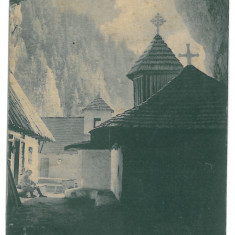 4060 - BUSTENI, Prahova, Pestera Ialomitei, Schitul - old postcard - unused