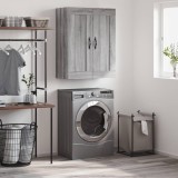 vidaXL Dulap pe perete, sonoma gri, 69,5x34x90 cm, lemn prelucrat 830378