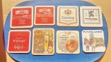 D377- Lot 8 Reclame Bere vintage carton gros Europa de Vest stare buna.