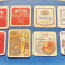 D377- Lot 8 Reclame Bere vintage carton gros Europa de Vest stare buna.