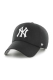 47 brand șapcă de baseball din bumbac MLB New York Yankees culoarea negru, B-PFZCU17CNS-BK