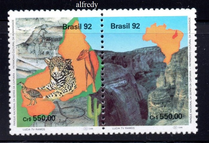 BRAZILIA 1992, Fauna, serie neuzata, MNH
