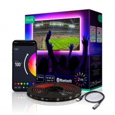 Banda LED TV RGB Nous F7, Smart, USB, 2m, LED 5050, Bluetooth foto