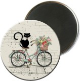 Cumpara ieftin Magnet - Cat on Bike | Kiub