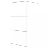 Cumpara ieftin Paravan dus walk-in, alb, 100x195 cm, sticla ESG transparenta