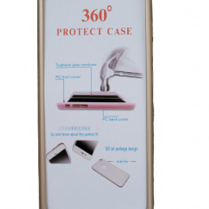 Husa de protectie 360' fata + spate + folie Samsung Galaxy A71 , Auriu