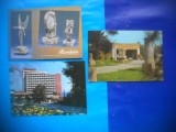 HOPCT LOT NR 881 MANGALIA--LITORAL-CT-3 CARTI POSTALE-RSR-NECIRCULATE, Circulata, Printata, Constanta