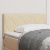Cap de pat LED Design Blocuri Diamant Crem 90 cm din țesătură