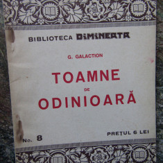 Gala Galaction -Toamne de Odinioara - Bibl.Dimineata nr.8