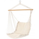 Hamac suspendat tip scaun brazilian, 60x120x130cm, 150kg, bej Household NewTrend
