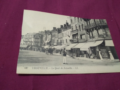 CARTE POSTALA --TROUVILLE FRANTA INTERBELICA NECIRCULATA foto