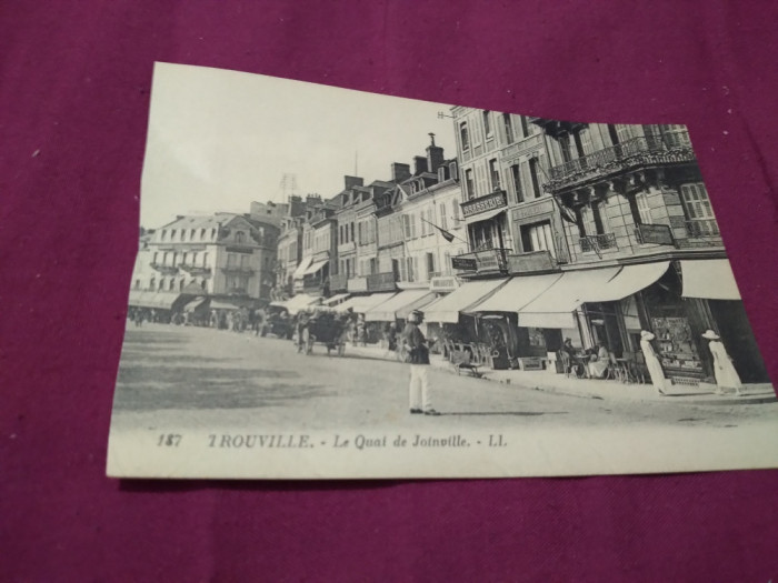 CARTE POSTALA --TROUVILLE FRANTA INTERBELICA NECIRCULATA