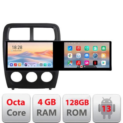 Navigatie Dodge Caliber 2010-2012 Kit-caliber Edotec 2 ecrane 8 core 4+128 21.6 inch Incell android Wifi 5Ghz gps internet S CarStore Technology foto