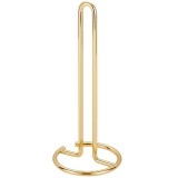 Suport metalic Pufo Gold pentru rola hartie, prosoape de bucatarie, 31 cm, auriu