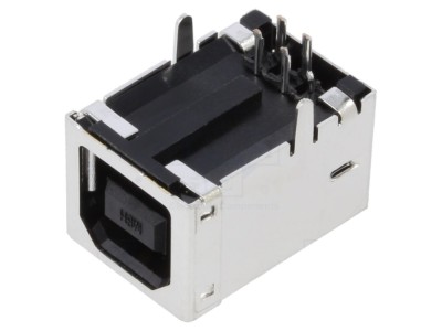 Conector USB B PCB THT 90&amp;deg; ecranat foto