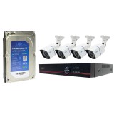 Kit supraveghere video PNI House PTZ1500 5MP cu 4 camere exterior si HDD 1TB