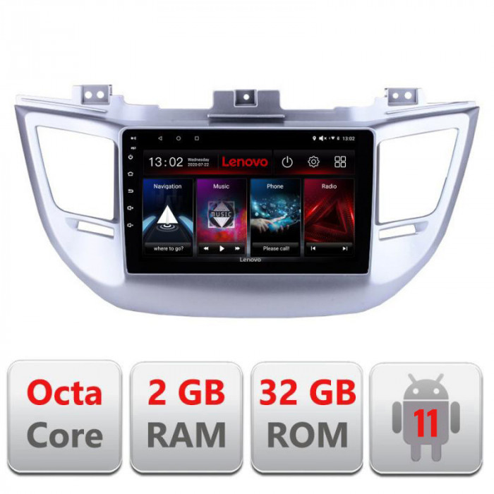 Navigatie dedicata Hyundai Tucson D-546 Lenovo Octa Core cu Android Radio Bluetooth Internet GPS WIFI DSP 2+32 GB 4G KIT-546+ED CarStore Technology