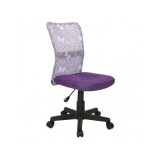 Scaun birou copii HM Dingo, Ergonomic, Cadru Polipropilena, Mesh, Inaltime ajustabila, 80 kg, 98x41x56 cm, Violet