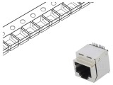 Soclu RJ45 Cat5 Ecranat 8p8c SMT Vertical
