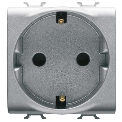Priza schuko standard german 2M Gewiss Chorus titan GW14241 foto