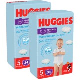 Scutece chilotel Huggies Pants Jumbo, Nr 5, Boy, 12-17 kg, 68 buc