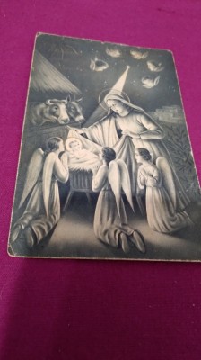 CARTE POSTALA FELICITARE -INTERBELICA CIRCULATA foto