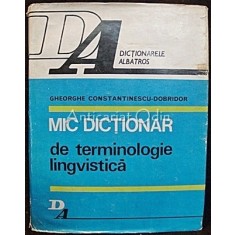 Mic Dictionar De Terminologie Lingvistica - Gheorghe Constantinescu
