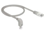 Patch Cord DELOCK 85855 Cat 5e SF/UTP 0,5m LSZH Gri 26AWG Fără Halogen