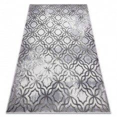 Covor NOBLE modern 1532 45 Vintage, marocani trellis - structural două niveluri gri, 120x170 cm