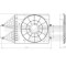 Suport, ventilator VW POLO (6R, 6C) (2009 - 2016) TYC 837-0033-1