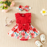 Rochita body rosie - Roses (Marime Disponibila: 3-6 luni (Marimea 18, Superbaby