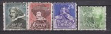 SPANIA 1961 PERSONALITATI MI. 1235-1238 MNH, Nestampilat