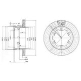 Disc frana AUDI A3 Sportback (8PA) (2004 - 2013) KRIEGER 0950004007