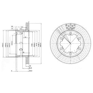 Disc frana VW GOLF V Variant (1K5) (2007 - 2009) KRIEGER 0950004007 foto