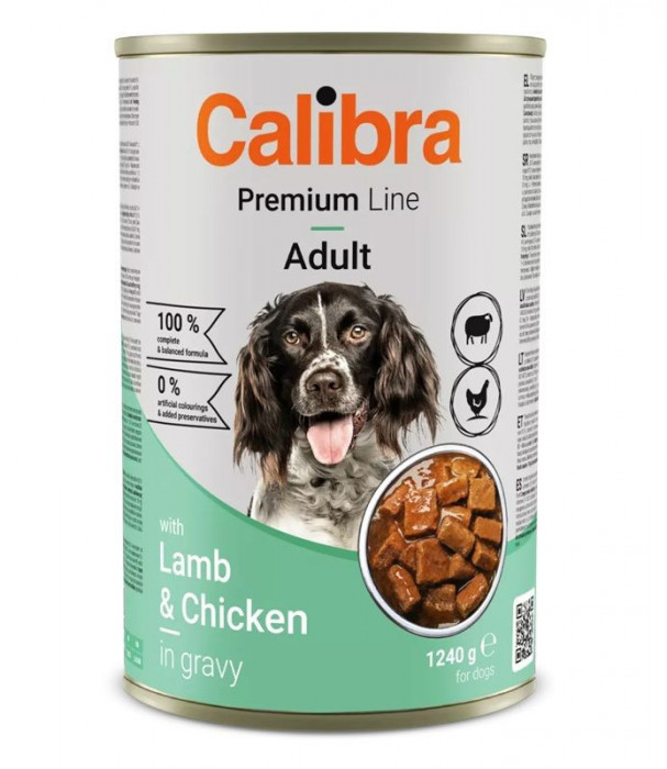Calibra Dog Premium Adult with Lamb &amp;amp; Chicken 1240 g