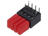 LED Roșu 1,8mm 4 Diode 20mA 110&deg; 3-7mcd