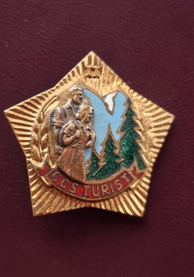 Insigna CCS Turist 1950 foto
