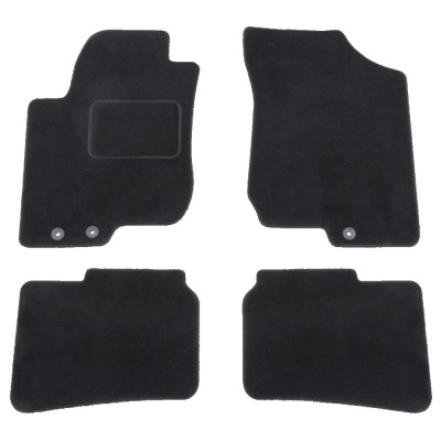 Set covorase auto mocheta Velor HYUNDAI I30 (FD), 03.2007-03.2012 Hatchback, CEED (ED), 10.2006-08.2012, negru, foto